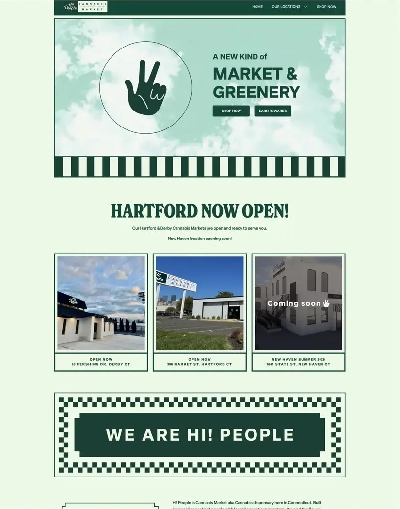 Hi! People Market & Greenery live project screenshot