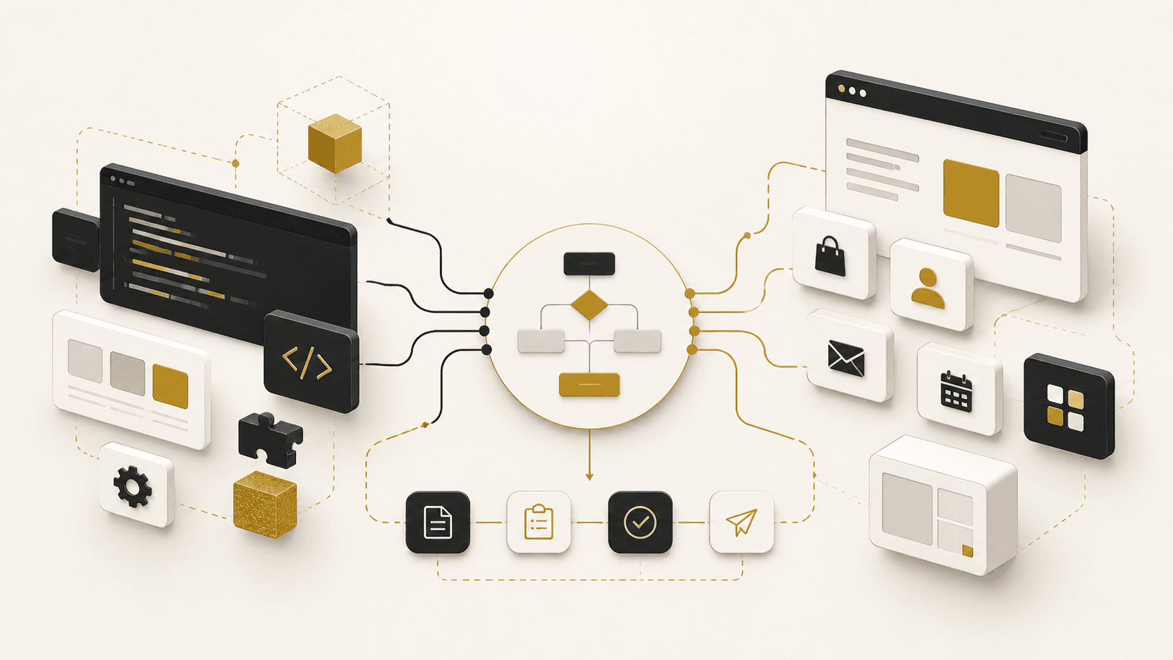 Illustration for Custom Software vs. Off-the-Shelf Software: How Businesses Decide